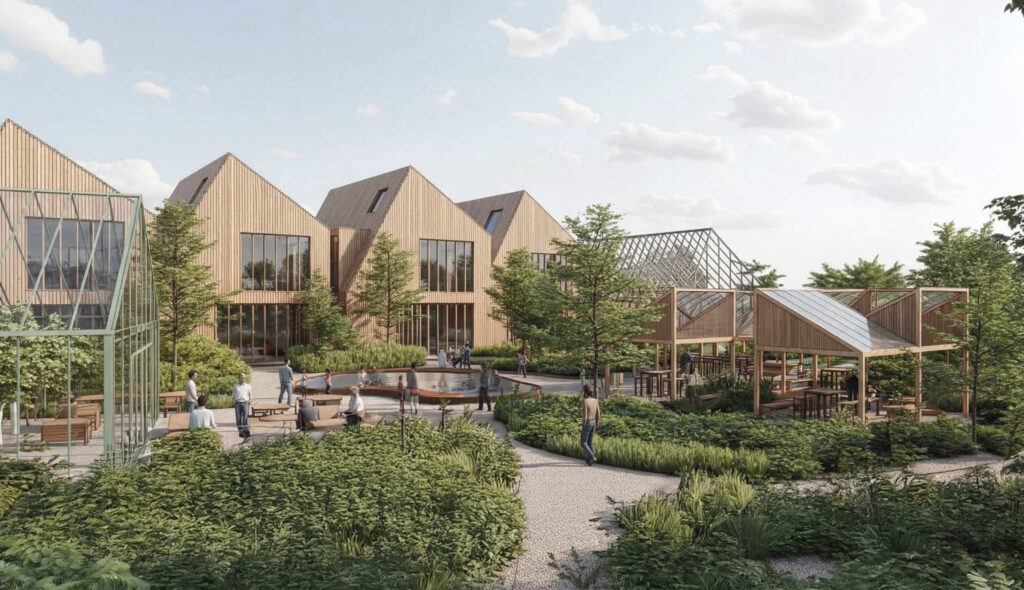 Tillaga Klasa og Tendru arkitekta að þróun á Dalvegi 1