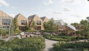 Tillaga Klasa og Tendru arkitekta að þróun á Dalvegi 1