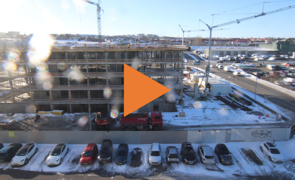 SJÁ STÖÐU FRAMKVÆMDA Í VEFMYNDAVÉL